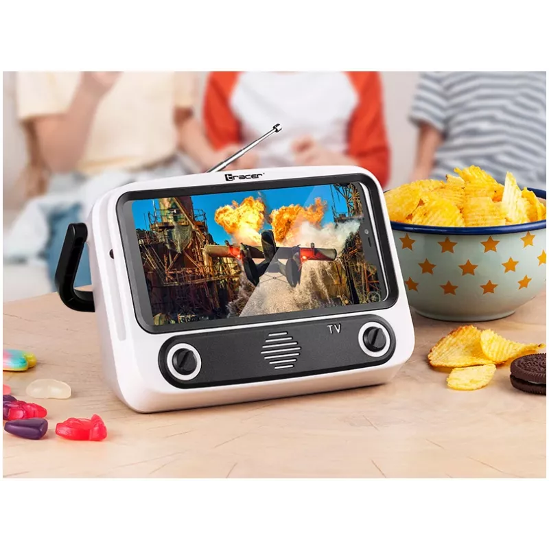 Supporto mobile TRACER T-MLX48046 con altoparlante Bluetooth, supporto regolabile per telefono/tablet