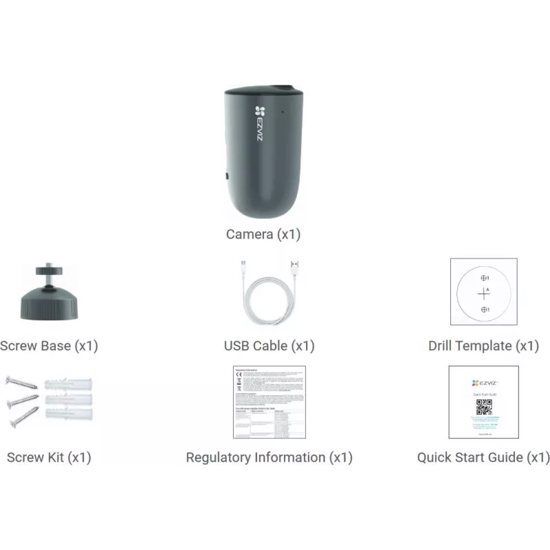 Telecamera di sorveglianza IP EZVIZ EB3 Bullet 2304 x 1296 Pixel