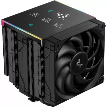 Dissipatore CPU DeepCool AK620 Digital PRO — ventola 120 mm, 1750 giri/min, 25 dB, 12 V, compatibile LGA1700/AM5, nero
