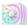 Ventola per case DeepCool FL12 WH 12 cm — confezione da 3, 120×120×25 mm, 2150 giri/min, 55 CFM, Fluid Dynamic Bearing, PWM, Multi-LED, 4 pin