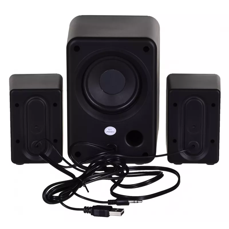 Diffusori DEFENDER V11 11 W con filo 2.1 diffusori satelliti da scrivania, USB 5 V, nero
