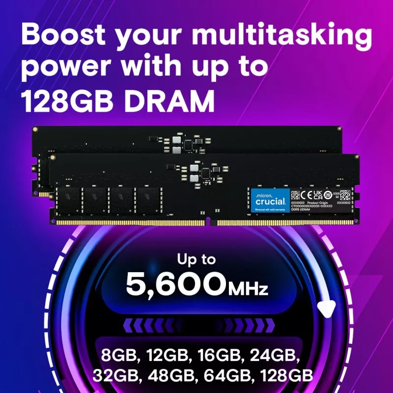 Memoria DDR5 32GB/5600 CL46 (16Gbit) Tray