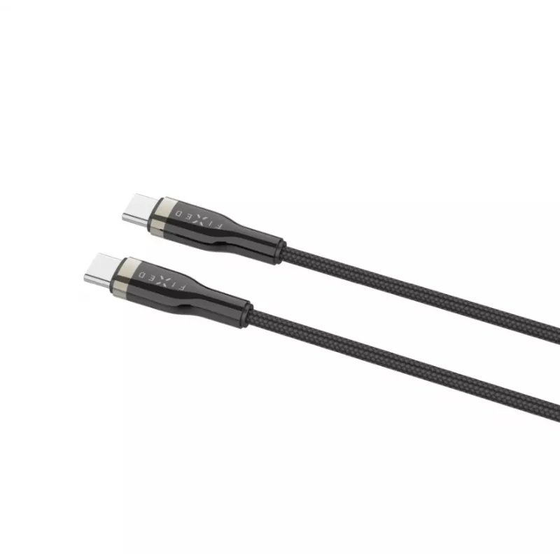 FIXED FIXDB-CC2-BK cavo USB-C/USB-C intrecciato, 2 m, 100 W