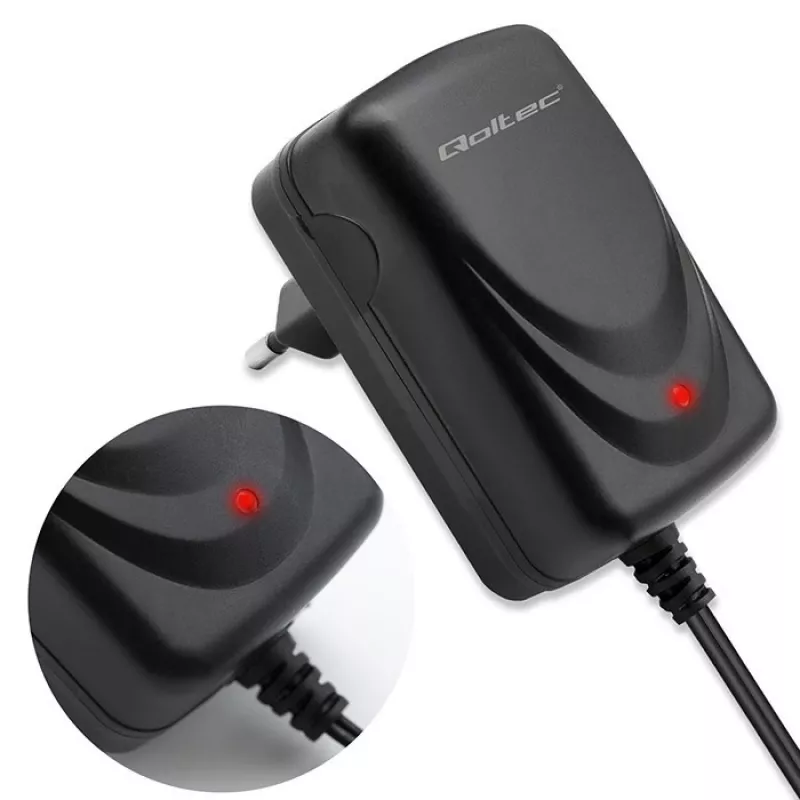 Caricabatterie QOLTEC Charger AGM GEL STD 6V 1A per batterie al piombo-acido 6V, AGM e Gel