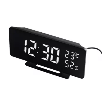 Sveglia digitale LED GreenBlue GB395 con indicazione della temperatura