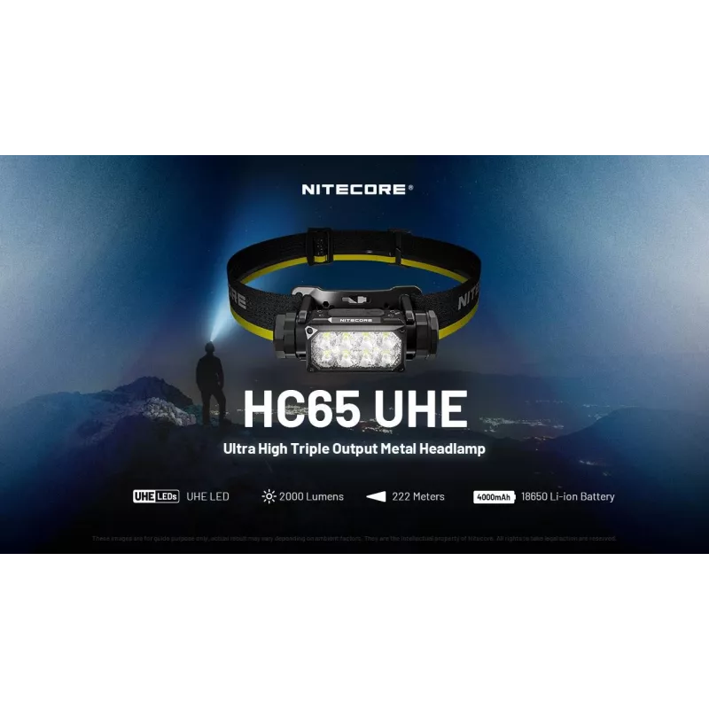 Torcia frontale Nitecore HC65 UHE