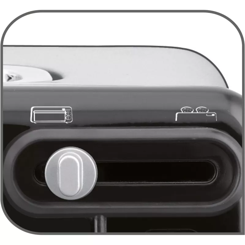 Tostapane Tefal TL6008 2 fette 1300 W alluminio nero