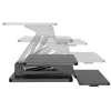 Supporto da scrivania Maclean per tastiera, monitor o laptop, a gas, regolabile in altezza, nero, MC-882