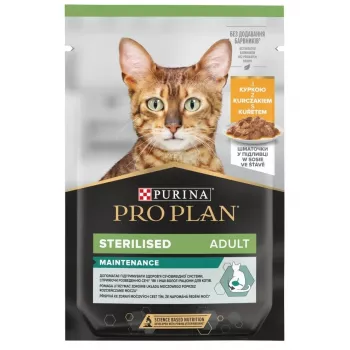 PURINA Pro Plan Cat Sterilised Maintenance Chicken - cibo umido per gatti - 85 g