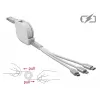Cavo USB DeLOCK 85850 0,98 m USB 2.0 USB A USB C/Micro-USB B/Lightning