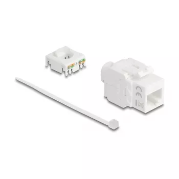 Delock 90722 Modulo Keystone da RJ45 a LSA Cat.6A UTP, 180 gradi, senza attrezzi