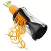 GEFU Spirelli tagliaverdure manuale nero, argento plastica, acciaio inox