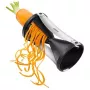 GEFU Spirelli tagliaverdure manuale nero, argento plastica, acciaio inox