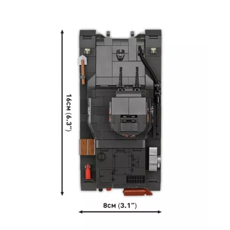 Kit di costruzione Cobi Panzer I Ausf. B – 654 pezzi, modello dettagliato da costruzione