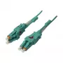 Cavo patch fibra ottica 2 fibre 5 m LC-LC 50/125µm OM3 Uniboot girevole Push/Pull AD 2 mm - cavo - fibra multimodale (S215545)