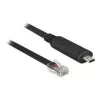 DeLock - Adattatore seriale - USB-C - RS-232 x 1 - nero (63912)