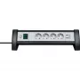 Prolunga elettrica Brennenstuhl 1156250534 1,8 m 4 prese AC nero bianco