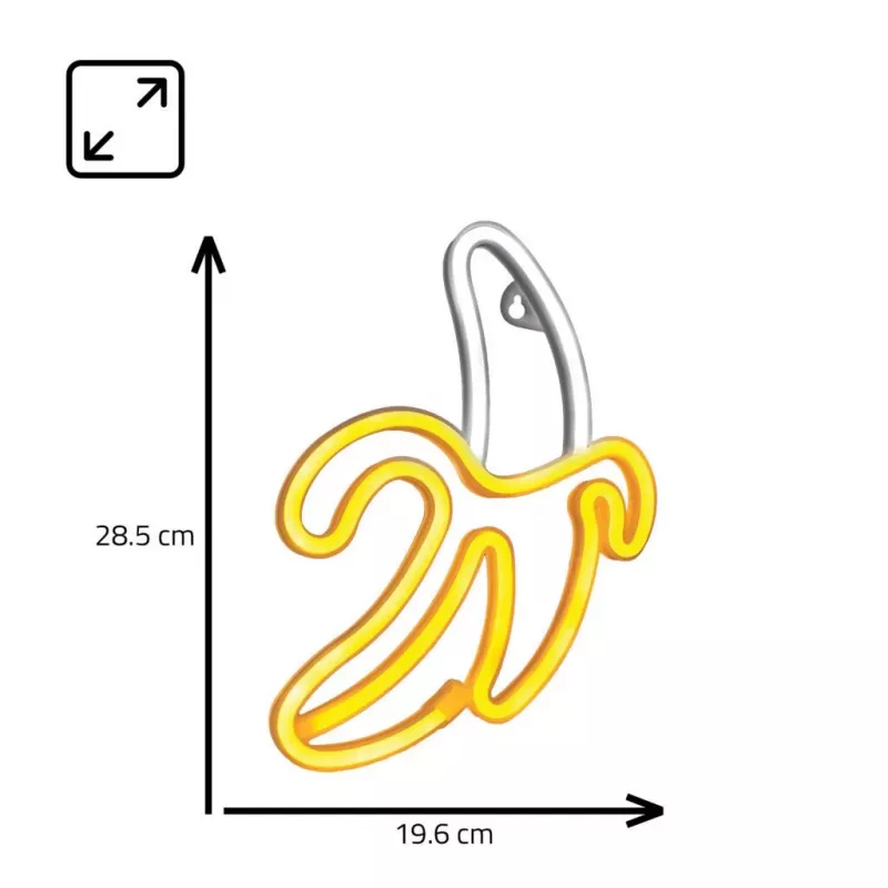 Lampada neon decorativa MANTA SNL01WHT – design luminoso e colorato, illuminazione d'accento da parete