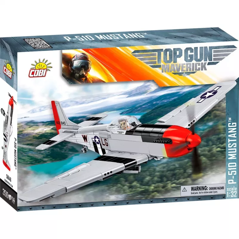 Top Gun Maverick P51D Mustang, giocattolo da costruzione scala 1:32