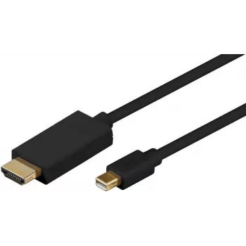 Microconnect MDPHDMI3B Adattatore cavo video 3 m Mini DisplayPort HDMI Type-A (standard) nero