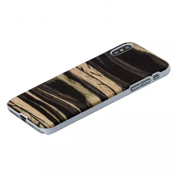 Custodia per smartphone man and wood per iPhone XS Max – White Ebony Finish