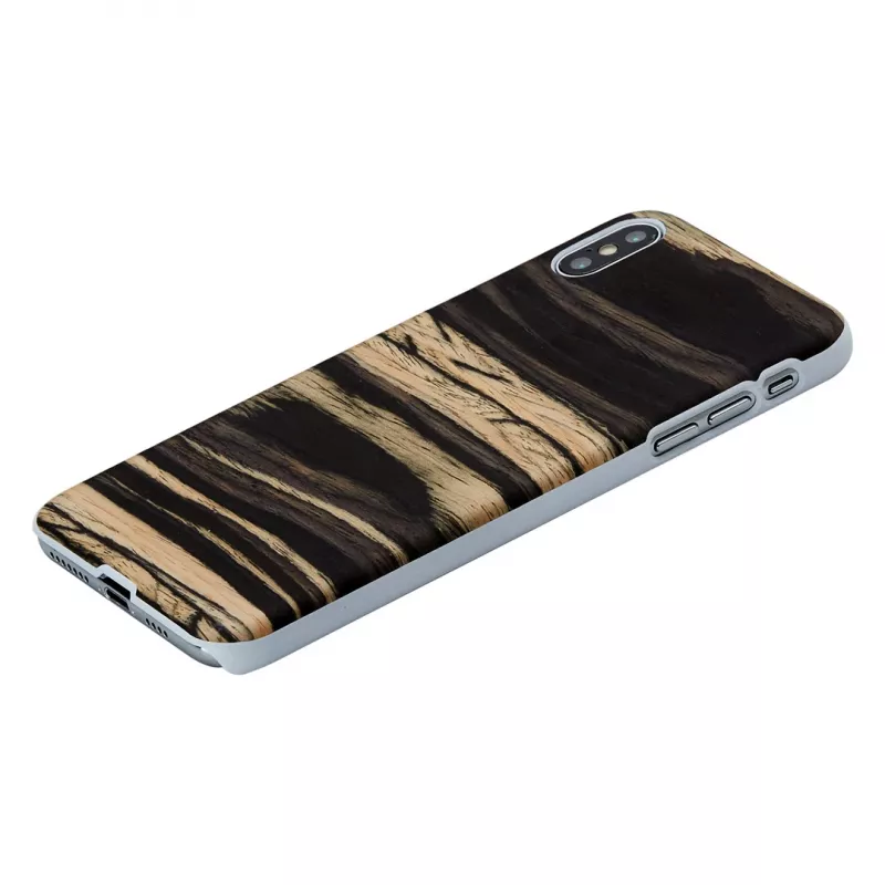Custodia per smartphone man and wood per iPhone XS Max – White Ebony Finish
