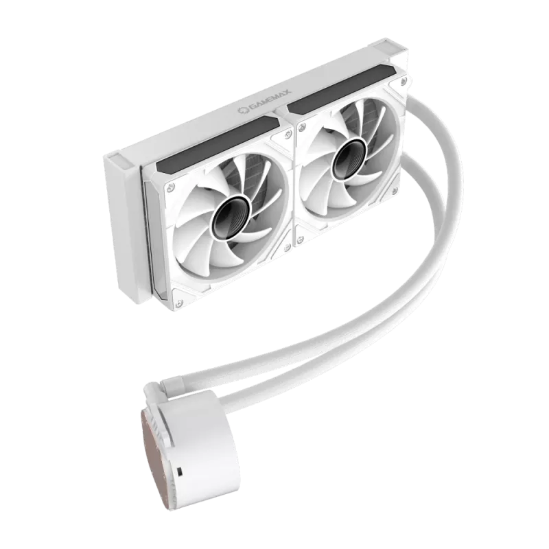Gamemax | Dissipatore a liquido per CPU | ICEBURG 240 DIGITAL | bianco