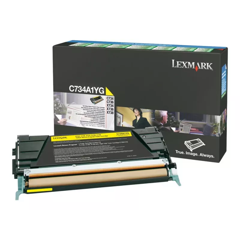 Lexmark - cartuccia toner - 1 x giallo - 6000 pagine - LRP / LCCP (C734A1YG)