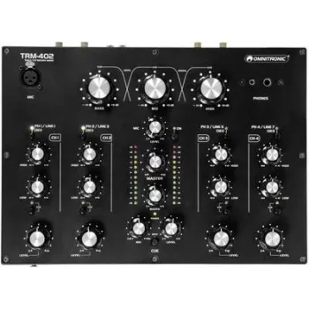 Mixer DJ Omnitronic TRM-402 4 canali con EQ e FX, modello 10355930