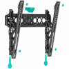 Supporto da parete per TV ONKRON TM5-B per schermi 32–70 pollici, inclinabile, portata 60 kg, VESA 75x75–400x400, nero