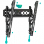 Supporto da parete per TV ONKRON TM5-B per schermi 32–70 pollici, inclinabile, portata 60 kg, VESA 75x75–400x400, nero