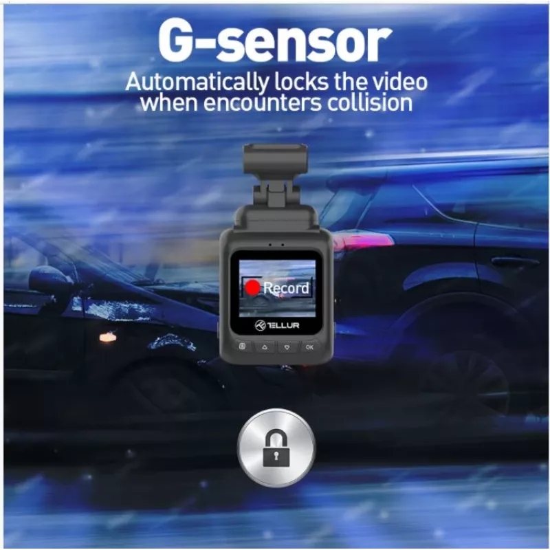 Dashcam Tellur Dash Patrol DC1 FullHD 1080P nero