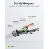 Wentronic Goobay cavo patch CAT 6, S/FTP (PiMF), bianco, 3 m – LSZH senza alogeni, rame (93507)