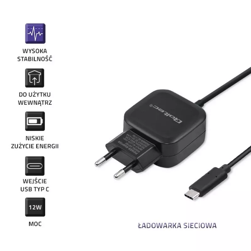 Qoltec 50190 caricabatterie per dispositivi mobili, cellulare, tablet, telefono, universale