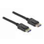 Delock - Cavo DisplayPort - DisplayPort (M) a DisplayPort (M) - DisplayPort 2,0 - 2,0 m - Supporta 10K 60 Hz (10.240 x 4320) - nero (80262)