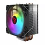 Dissipatore ad aria per CPU SAVIO SAVGCOVORTEXX2ARGB con 4 heatpipe, ventola ARGB 120 mm, nero