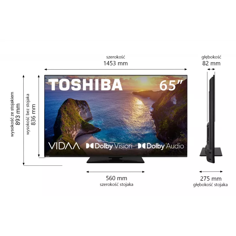 TV Toshiba 65UV3463DG 65 pollici 4K Ultra HD DLED 3840 x 2160