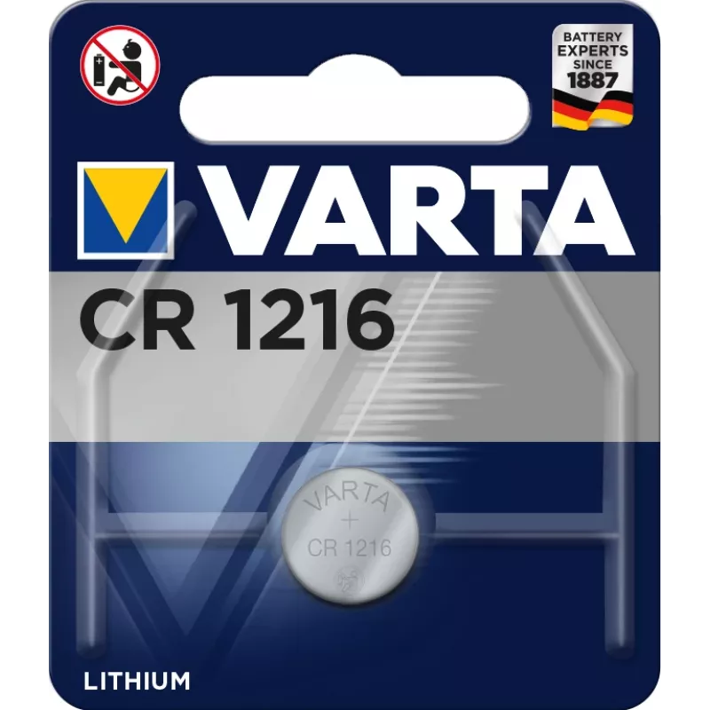 Varta CR1216 cella elettronica litio 3 25mAh blister - batteria - CR1216