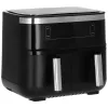 Friggitrice ad aria Severin FR 2453 Double 3,25 L 2850 W nero argento