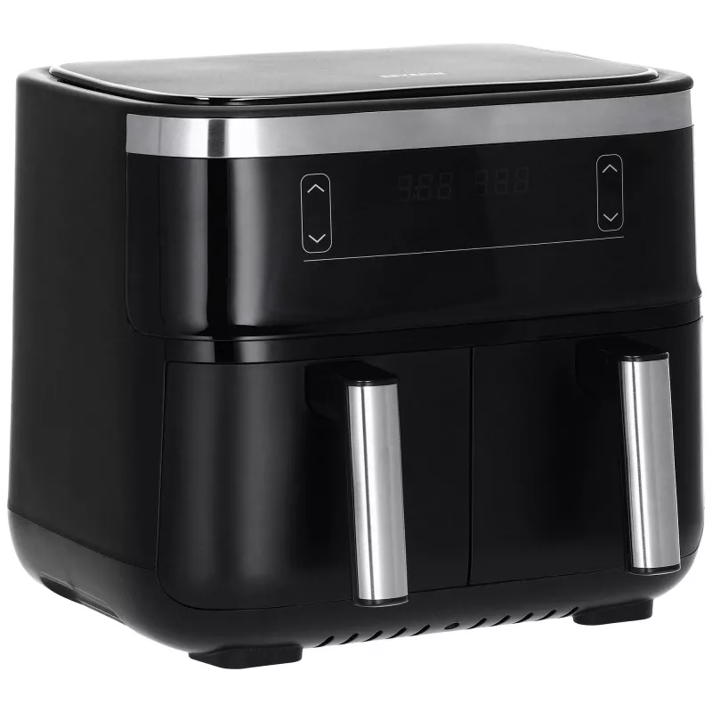 Friggitrice ad aria Severin FR 2453 Double 3,25 L 2850 W nero argento