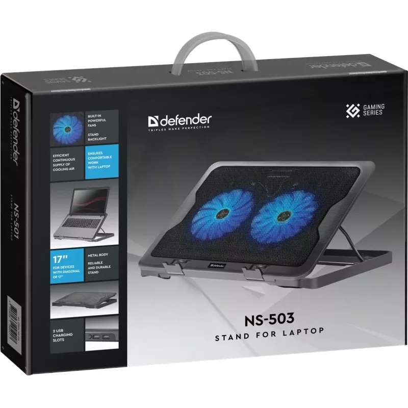 Base raffreddante per notebook DEFENDER NS-503 per laptop fino a 43,2 cm (17