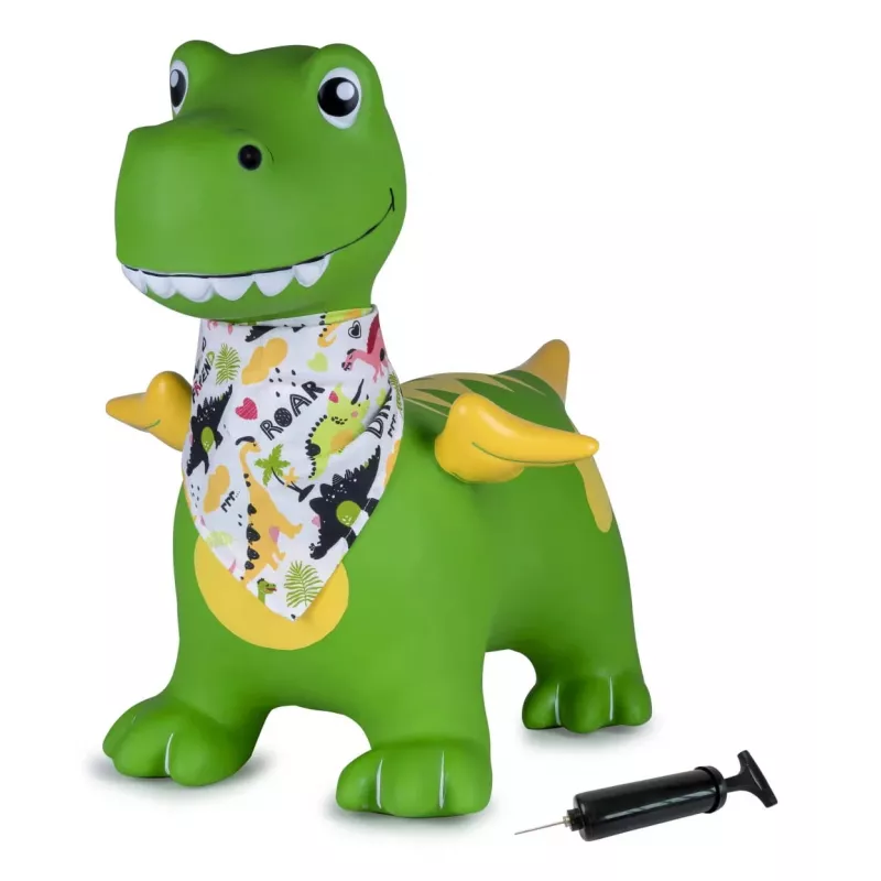 Gioco saltellante Jamara HoppyDoo Dino con ali verde con pompa