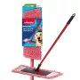 Mop piatto VILEDA 140992 — testa in microfibra per pavimenti duri, lavabile fino a 60 °C, rosso/bianco, 1 pz.