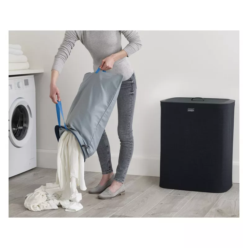 Portabiancheria Joseph Joseph Tota 90 L nero