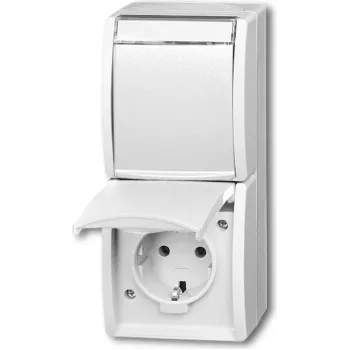 Busch Jaeger 20-02 EWN-54 Presa CEE 7/3 bianco (2084-0-0714)