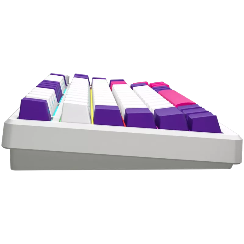 LORGAR KBP7075W, tastiera da gaming meccanica wireless 75% Pro, bianco, layout EN