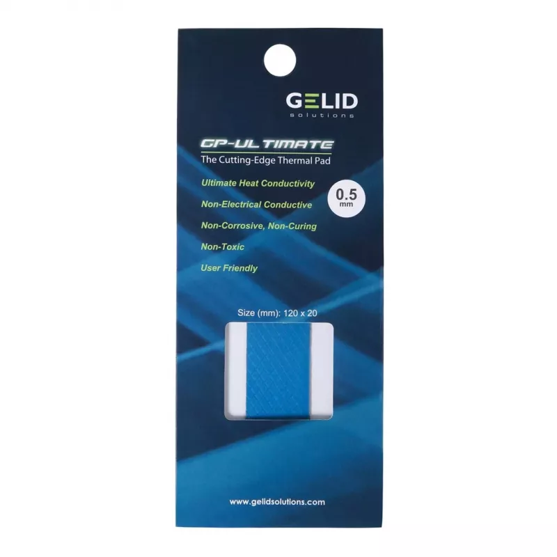 Pad termico Gelid Solutions TP-GP04-R-D densità 3,2 g/cm³ larghezza 120 mm