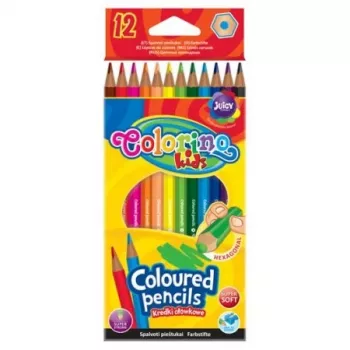 Matite colorate esagonali Colorino Kids 12 colori