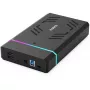 Inateck FE3003 RGB 3.5 USB 3.0 box per disco rigido per HDD/SSD SATA 2.5/3.5, nero