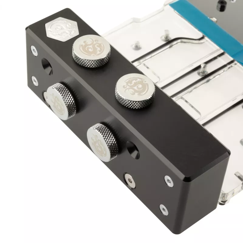 Backplate BitsPower X-TEND active per RTX 4090 FE — finitura acrilico (BP-VG4090FE-BKP)